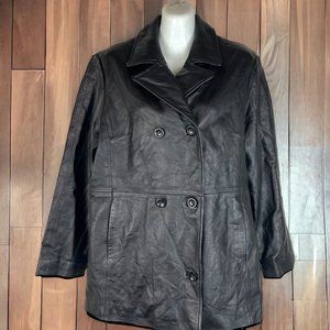 Laura Leigh Ltd. Leather Jacket Double Breasted